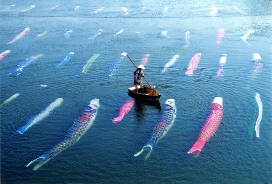 水道産業新聞社社長賞『水中の鯉のぼり』