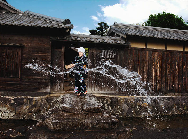 『打ち水絵巻』