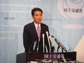 前原国交相八ツ場ダム中止を明言／前原国交相