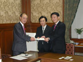 民主党、府省に要望実施／簡水協