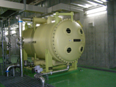 安全で良質な水供給へ／県水初の高度浄水施設が稼働／下向管方式で省スペース図る／埼玉県営水道・新三郷浄水場高度浄水施設