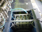 既存沈でん池に浸漬膜／荏原エンジニアリングサービス