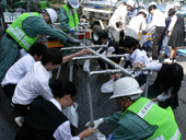 合同防災訓練に１３２事業体が参加／円滑応援や危機管理向上／日水協中国四国地方支部