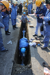 本格採用視野に入念な検証／２５年度も拡大して実施／Ｓ５０形ダク管を試験施工／横浜市水道局