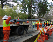 海外初､米国に耐震継手管／ロス市でジェネックス試験施工／関係者やメディア対象に見学会／ロサンゼルス市水道電気局､クボタ