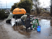 特注キャンバス水槽が威力発揮／応急給水効率化に寄与／１６０基保有､今後も増強へ／新潟市水道局