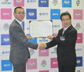 福井市と災害協定締結／官民連携で災害対応強化／ジェネッツ