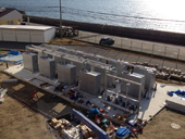 全国初の太陽光･バイオガス同時発電／共同事業で建設費抑制／年間合計１３００世帯分を売電／神戸市垂水処理場