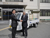 災害用給水タンク車を配備／フューチャーインと災害協定／四條畷市上下水道局