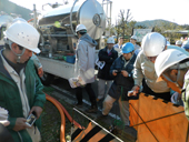 登米市､大和町でアイスピグ洗浄／東北地方初の施工／東亜グラウト工業