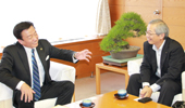 盛会に期待！高松･全国会議いよいよ／吉田理事長が市長と知事を表敬訪問