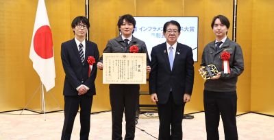 リベラウェアのドローン点検に大臣賞／第９回インフラメンテナンス大賞／国交省