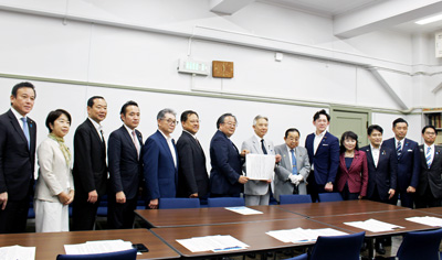 上下水道の強力な推進へ／財務省へ申し入れ／水道議連下水道議連