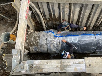 ＧＸ形φ７００が初施工／施工性向上､接合時間が半減／群馬東部水道企業団で導入／クボタ